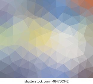 colorful multicolor triangle geometric low polygon gradient graphic abstract background vector eps10