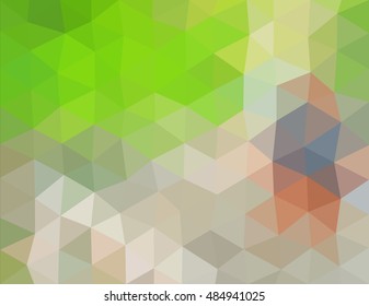 colorful multicolor triangle geometric low polygon gradient graphic abstract background vector eps10