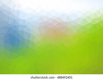 colorful multicolor triangle geometric low polygon gradient graphic abstract background vector eps10