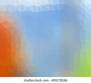 colorful multicolor triangle geometric low polygon gradient graphic abstract background vector eps10