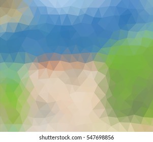 colorful multicolor triangle geometric low polygon gradient graphic abstract background vector eps10