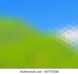 colorful multicolor triangle geometric low polygon gradient graphic abstract background vector eps10