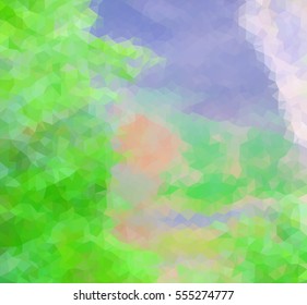 colorful multicolor triangle geometric low polygon gradient graphic abstract background vector eps10