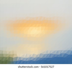 colorful multicolor triangle geometric low polygon gradient graphic abstract background vector eps10