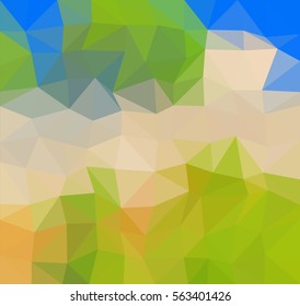 colorful multicolor triangle geometric low polygon gradient graphic abstract background vector eps10