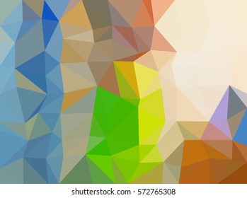 colorful multicolor triangle geometric low polygon gradient graphic abstract background vector eps10