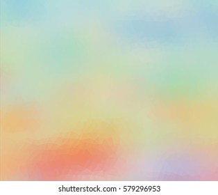 colorful multicolor triangle geometric low polygon gradient graphic abstract background vector eps10