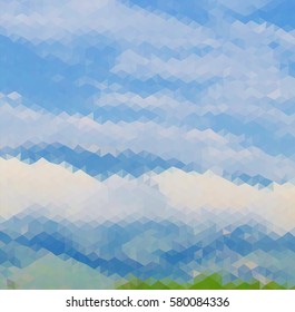 colorful multicolor triangle geometric low polygon gradient graphic abstract background vector eps10