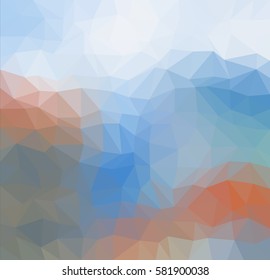 colorful multicolor triangle geometric low polygon gradient graphic abstract background vector eps10