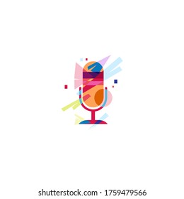 ilustración multicolor de vectores multimedia adecuada para camisetas y otros diseños