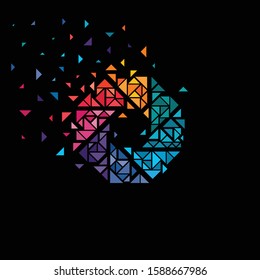 Colorful and multi-part vector diaphragm design