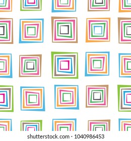 colorful multiply square vector seamless pattern template
