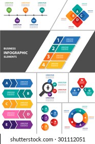 Colorful multipurpose Infographic element and icon template flat design set pack for Presentation advertising marketing  brochure flyer 2