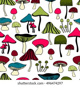 colorful mushrooms