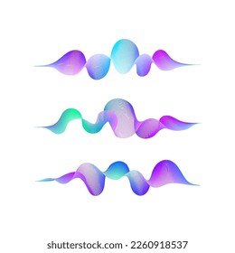 Colorful music audio waveform, audio visualizer