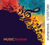 Colorful music background.