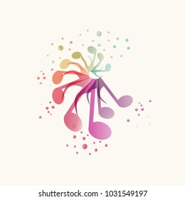 colorful music background