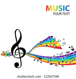 Colorful music background