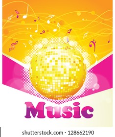 Colorful music background.