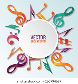 Colorful music background.