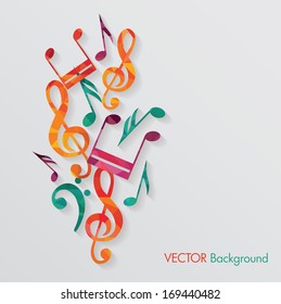 Colorful music background.