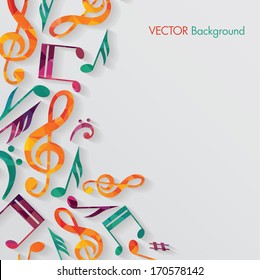 Colorful music background.