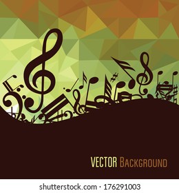 Colorful music background.