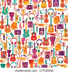 Colorful music background