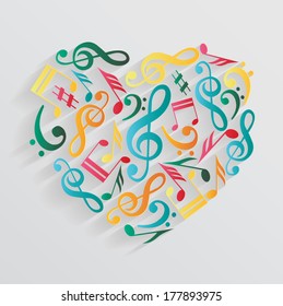 Colorful music background.