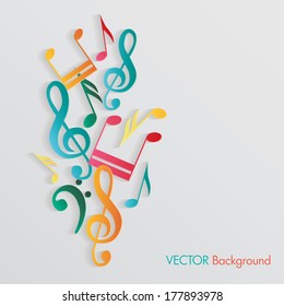 Colorful music background.