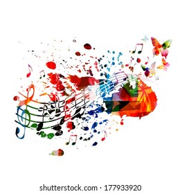 Colorful music background