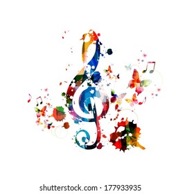 Colorful music background