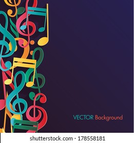 Colorful music background.