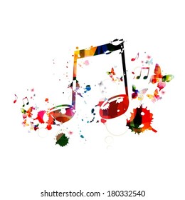 Colorful music background