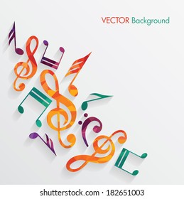 Colorful music background.