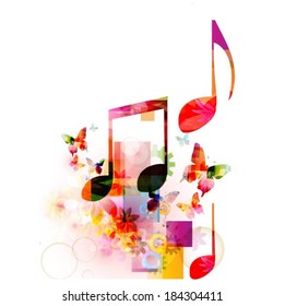 colorful music background