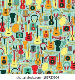 Colorful music background