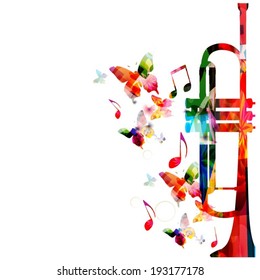 Colorful music background