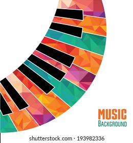 Colorful music background.