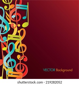 Colorful music background.