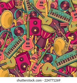 Colorful music background.