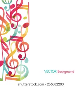 Colorful music background.