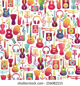 Colorful music background.