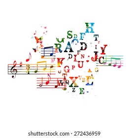 Colorful music background