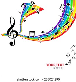 Colorful music background
