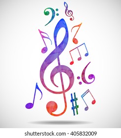 Colorful music background