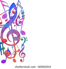 Colorful music background