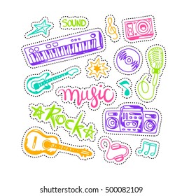 Colorful music background.