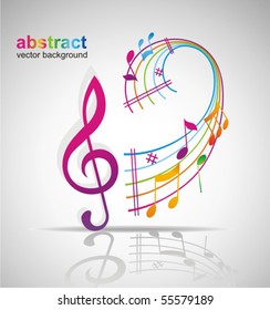 Colorful music background.