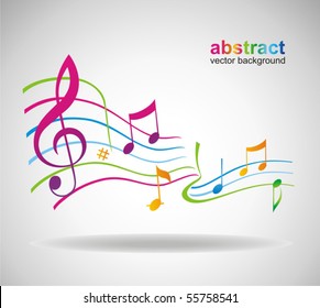 Colorful music background.